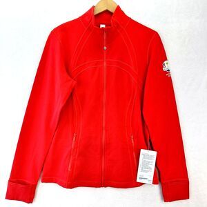 NWT Lululemon Define Jacket Women 14 Red Full Zip Luan Performance USA Ryder Cup